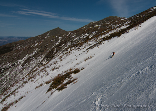 Carving the top of the Great Gully.